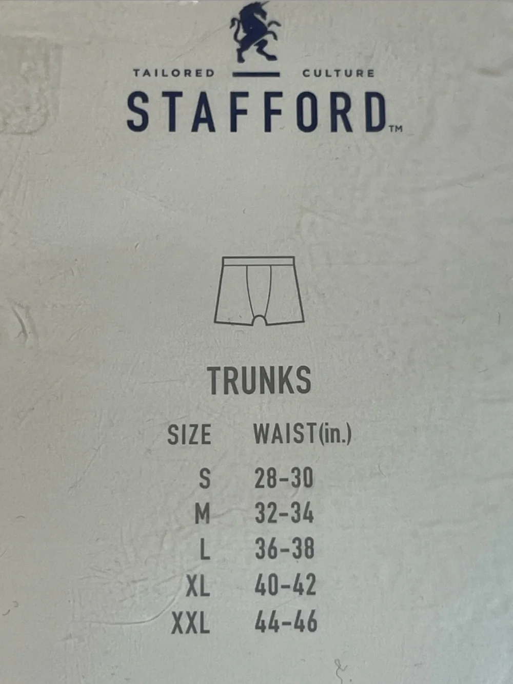 Stafford 100% Cotton Mens 2 Pairs Trunks Underwear Briefs Large (36-38